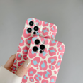 thumbnail image 2 of WANNGWE Pink Leopard Print Phone Case Compatible with iPhone 12, Soft TPU Flexible Silicone Case, Full Body Screen Camera Protective Cover, Shockproof, Anti-Scratch, Slim Phone Case DZ93-8586, 2 of 6