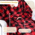 thumbnail image 3 of Catalonia Wearable TV Blanket with Sleeves Arms & Feet pockets for Adult Micro Plush Fleece Large Wrap Throw Robe 75 x 5, 3 of 5