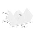 thumbnail image 2 of Phenofice 4Pcs Shower Door Bottom Guide Made of Flexible Silicone White for Sliding Doors, 2 of 8
