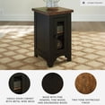 thumbnail image 3 of Signature Design by Ashley Casual Valebeck Chairside End Table  Black/Brown, 3 of 9