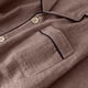 thumbnail image 5 of Pijama de verano para hombre, de color liso, de gasa fina, de manga corta, con cárdigan de solapa, ropa de casa, informal, conjunto de pijama para hombre, 5 of 8