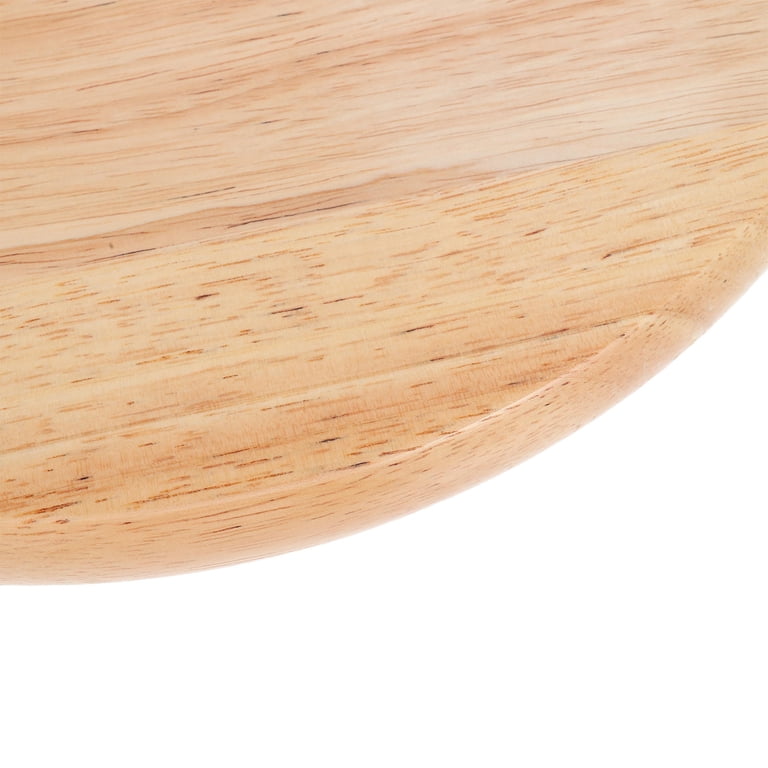FENGGUIQU Wooden Round Stool Seat Replacement Light Brown Solid Wood ...