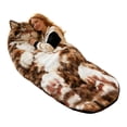 thumbnail image 1 of Adult Soft Sleeping Bag Plush Cat Envelope Sleeping Bag for Camping, 1 of 8