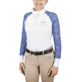 thumbnail image 1 of JPC Equestrian Equine Couture Camisa de manga larga estampada Smyrna para mujer, 1 of 1