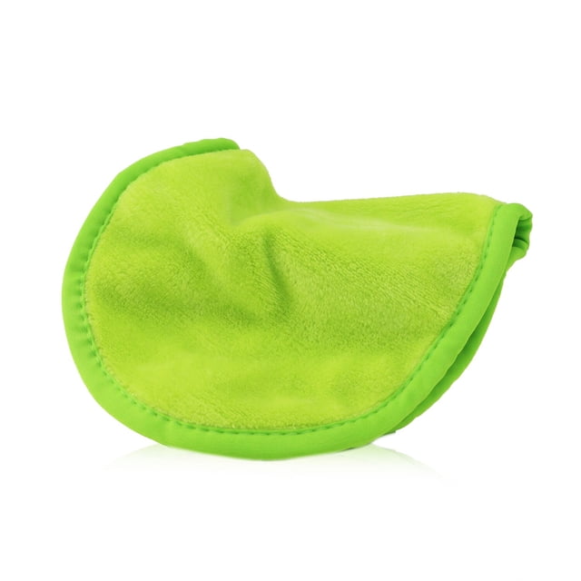 Tela para borrar maquillaje, desmaquillante reutilizable, verde neón