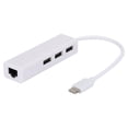 thumbnail image 2 of Adaptador de cable de tarjeta de red USB 3.1 a RJ45 USB 2.0 3A 100W PD TypeC a HUB para transmisión de datos, 2 of 8