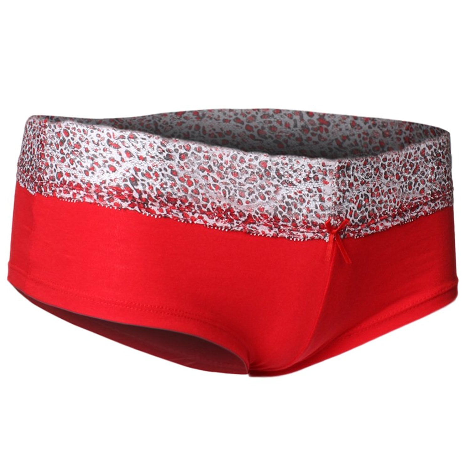 Emmalise Women's Cotton Blend Hipster Boy Short Panty Underwear Lace