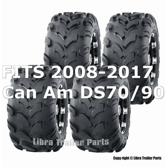 2008-2017 Can Am DS70/90 Full Set ATV tires 19x7-8 19x7x8 & 18x9.5-8 18x9.5x8