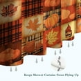 thumbnail image 6 of Fall Pumpkins and Autumn Leaves Pattern Shower Curtain 72"x84" ,Bathroom Decorative Shower Curtains Set with 12 Hooks,Modern Waterproof Washable Shower Curtain, 6 of 6