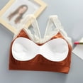 thumbnail image 4 of SHENGYUAN Sexy Sports Bras for Womens Vest Women Bra Tops Top Fitness Yoga Female Pad Sportswear Tank Sport Push Up Bralette Brown,One Size, 4 of 5