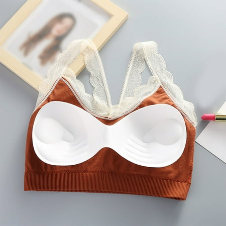 

kpoplk Sports Bra Pack Women s Lace Bra Unlined Full Coverage Underwire Bras Plus Size See Comfortable(Black)