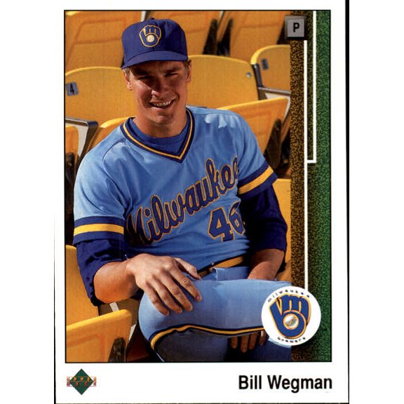 Collectible 1989 Upper Deck #445 Bill Wegman MLB Baseball Trading Card