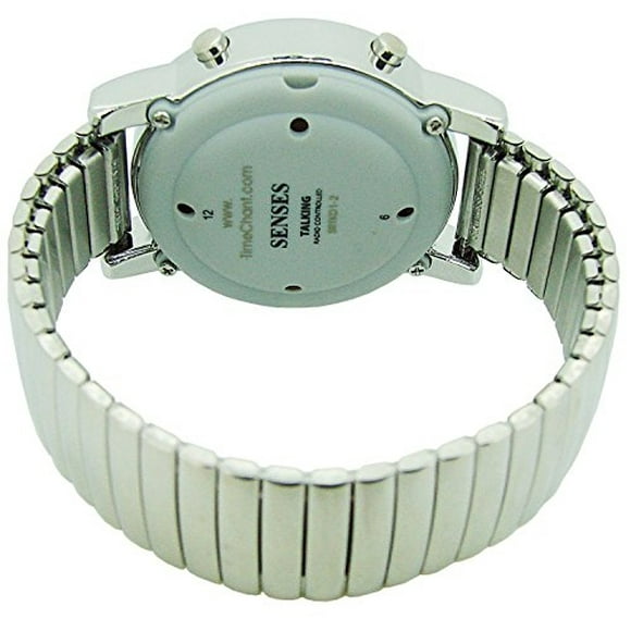 ¡TimeChant Atómica! Reloj parlante - Sets Hself Senses Metal Reloj parlante fácil de leer FIVE SENSES FIVE SENSES