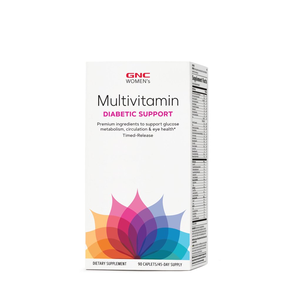 GNC Women's Multivitamin Diabetic Support, 90 Capletes