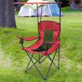 thumbnail image 4 of Chaise surdimensionnée Ozark Trail avec canopy, en polyester et acier, capacité de charge de 300 lbs, couleur Rouge, 4 of 8