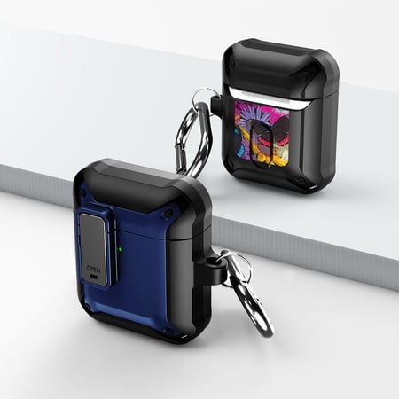 Duo Shield Secure Lock Designed For Apple AirPods Generation 1 & 2 With Hook  Blue/Black price history on PriceWatchPro