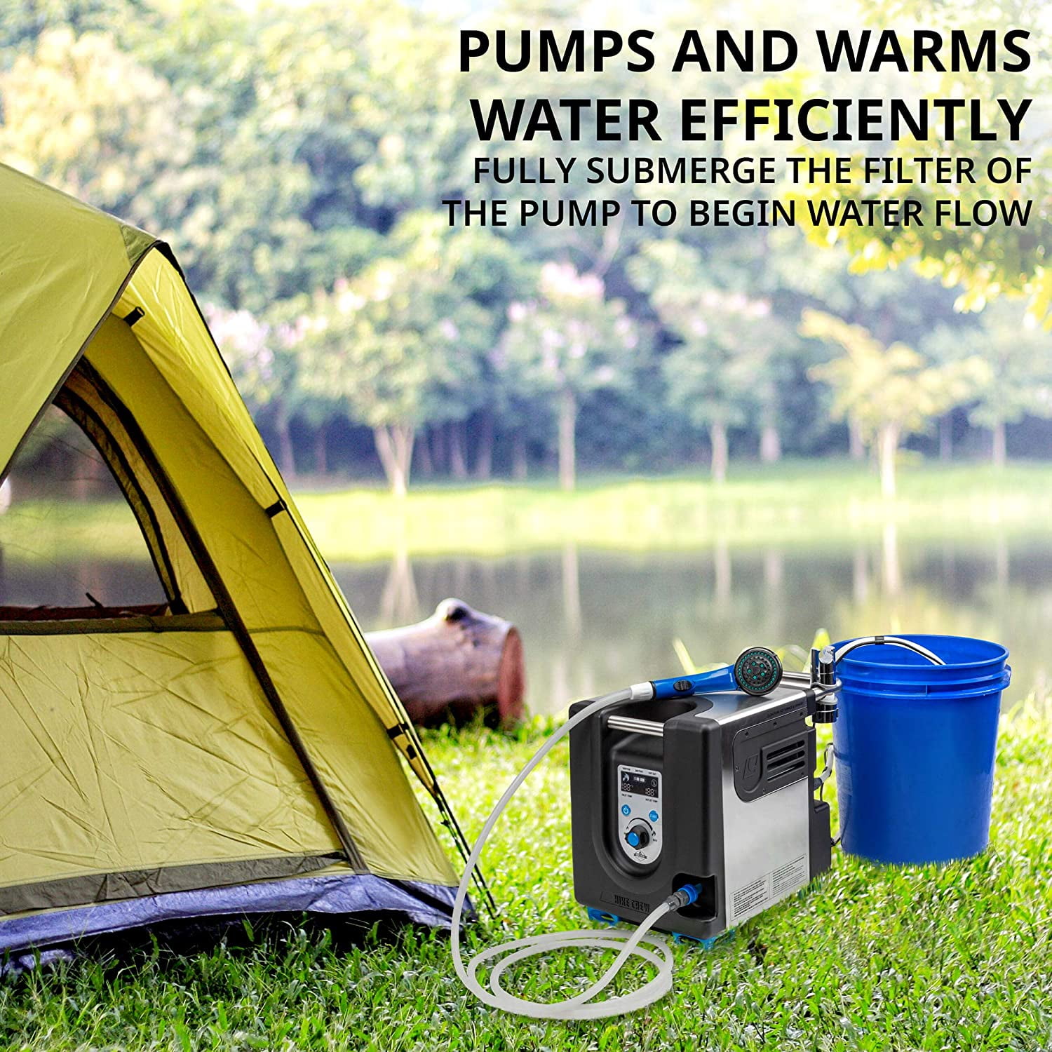 Hike Crew Portable Propane Water Heater & Shower Kuwait Ubuy