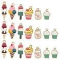 thumbnail image 1 of 40Pcs Enamel Charms DIY Jewelry Making Accessories Alloy Dessert Charms (Mixed Style), 1 of 4