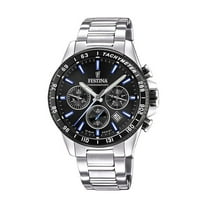 Festina Timeless Chronograph Stainless Steel Black Dial Quartz F20560-5 100M Men's Watch