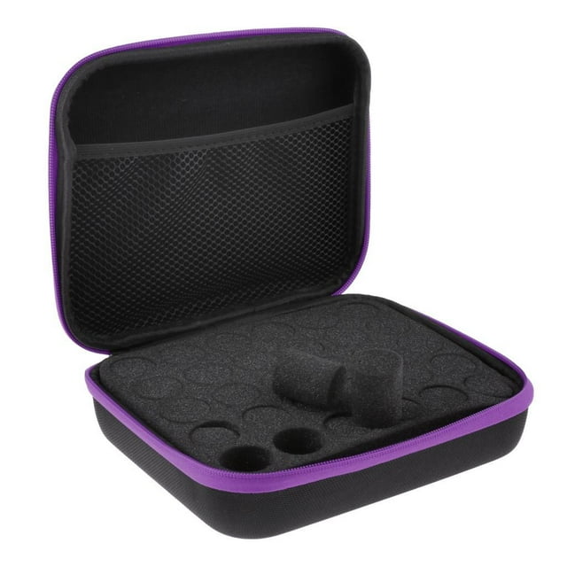 Estuche de transporte de aceites esenciales shamjiam 30 5ML 15ML púrpura