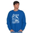 thumbnail image 5 of Popeye the Sailor Loves Not a Fighter Women Crewneck Sweatshirt Brisco Brands L, 5 of 6