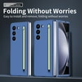 thumbnail image 6 of K-Lion for Samsung Galaxy Z Fold 5 5G Case with Stylus Pen & Pen Holder ,Luxury Built-in Screen Protector Shockproof Protective Case Full Body Cover Case for Samsung Galaxy Z Fold 5,Blue, 6 of 7