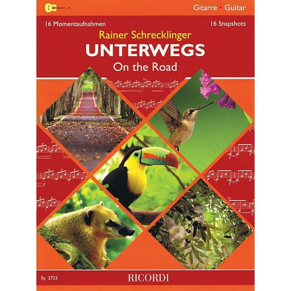 On the Road [Unterwegs] : 16 Snapshots [16 Momentaufnahmen] for Guitar [Gitarre] (Paperback)
