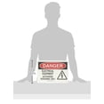 thumbnail image 2 of BRADY 131722 Danger Sign, 10in. H x 14in. W, Fiberglass, 2 of 2