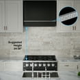 thumbnail image 6 of Akicon Range Hood 36 Inch, 600 CFM Stainless Steel Vent Hood with Powerful Range Hood Insert, Modern Square Kitchen Hood with 3 Speed Control, LED Lights, Baffle Filters, Wall Mounted (AK-HS36HA-JBN), 6 of 7