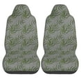 thumbnail image 2 of Easy to Install Car Universal Seat Cover, Grey Bamboo Pattern Four Seasons Universal Front Seat Cover, 2-Piece, 2 of 8