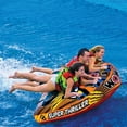 thumbnail image 2 of WOW Watersports Super Thriller Inflatable 3-Person Towable Boating Deck Tube, 2 of 3