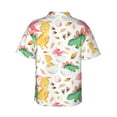 thumbnail image 3 of Fotbe Cute Baby Dinosaurs Hawaiian Shirt For Men Unisex Summer Beach Casual Short Sleeve Cotton Linen Button Down Shirts-Medium, 3 of 9
