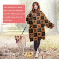 thumbnail image 4 of Wearable Oversized Blanket,Halloween Patchwork Icons Pattern Wearable Blanket Hoodie for Adults,Cozy Hooded Blankets with Super Pockets,Super Warm Fuzzy Pullover for Women & Men, 4 of 6