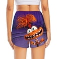 thumbnail image 2 of Lsque inside out 2 Printed Women's Running Shorts with Liner Pockets,Elastic Quick Dry Workout Athletic Gym Yoga Shorts,Womens High Waist Shorts-XX-Large, 2 of 9