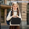 thumbnail image 3 of Fammart Insulated Lunch Box for Unisex, Thermal Reusable Durable Freezable Lunch Bags for Kids Boys Girls Men Women - Small Soft Cooler Portable Lunch Tote Kit for Work Picnic Travel, Black, 3 of 8