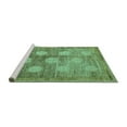 thumbnail image 2 of Ahgly Company Machine Washable Indoor Rectangle Oriental Turquoise Blue Modern Area Rugs, 8' x 10', 2 of 4