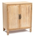 thumbnail image 4 of LuxenHome Natural Wood 2-Door Storage Cabinet, 4 of 10