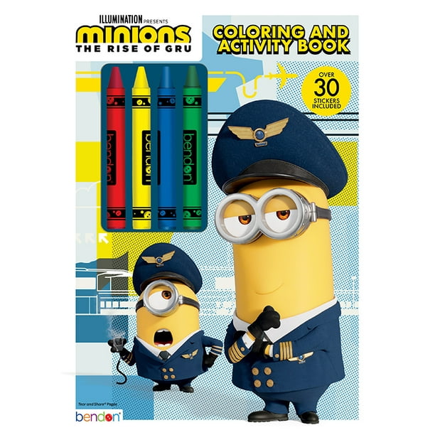 Download Bendon Publishing Minions 2 Coloring Book With Crayons Walmart Com Walmart Com