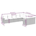 thumbnail image 2 of vidaXL Outdoor Sofa Set Beige, 2 of 10