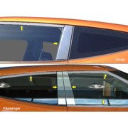 Stainless Steel Window Trim 7Pc Fits 2013-2017 Hyundai Veloster WP13320 QAA
