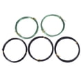 thumbnail image 1 of 5 Rouleaux de Fil d'Aluminium Flexible Coloré pour Bricolage Jardinage (Noir + Vert), 1 of 9