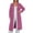Pink, variant on Womens Plus Size Hooded Cardigan Black Long Sleeve Long Knit Coat Jacket Lightweight Hoodies Loose Fit Fall Long Outwear Tops RD1 L