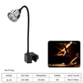 thumbnail image 2 of Aquarium Spotlight Aquarium Clip Light Aquarium Spotlight Aquarium Spotlight (Button Base Model 5W Warm Yellow), 2 of 5