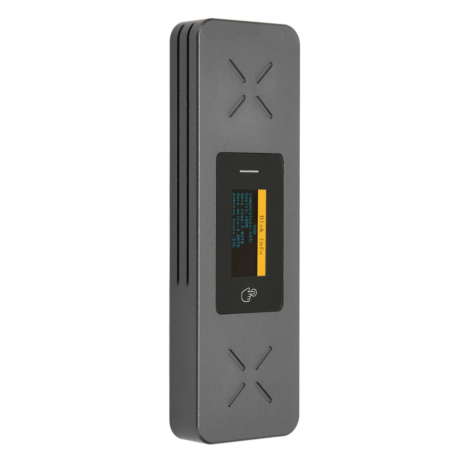 M.2 NVMe SSD Enclosure, External Hard Disk Drive Case GEN2 Nvme 2280 10Gbps With Smart Display For Hard Disk