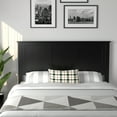 thumbnail image 2 of Costway Full Wood Headboard Flat Panel Pre-drilled Holes Height Adjustment Black, 2 of 10