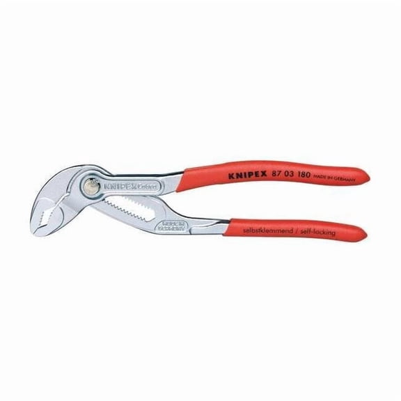Knipex 7" Cobra Pliers - Chrome w/ Plastic Grip