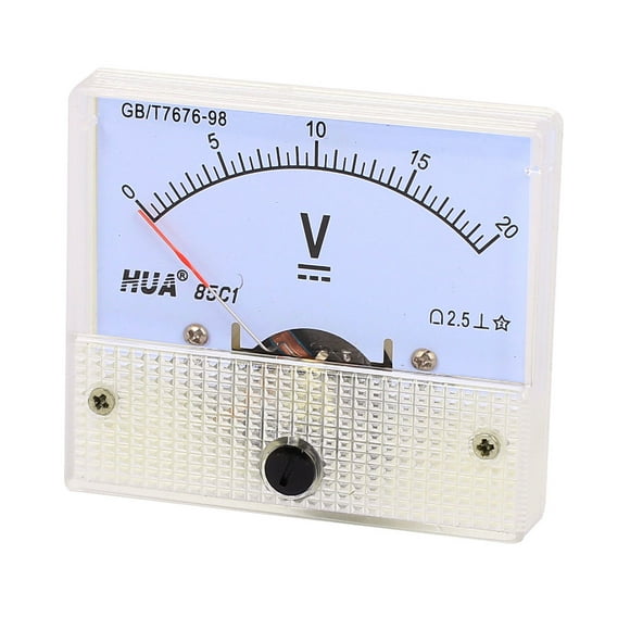 Unique Bargains DC 0-20V Analog Volt Voltage Panel Meter Voltmeter Gauge 85C1