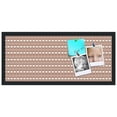 thumbnail image 2 of PinPix 28x12 Custom Cork Bulletin Board  Poster Board Has a Fabric Style Canvas Finish, Framed in Retro Patterns, by ArtToFrames (PinPix-235), 2 of 5