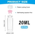 thumbnail image 2 of Uxcell Clear Glass Sample Vials, Liquid Bottles 20pack Pink 20ml, 2 of 7