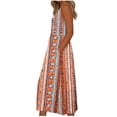 thumbnail image 4 of Edvintorg Beach Dresses for Women Vintage Casual Sleeveless Tank Midi Dress with Pockets Summer Vacation Sundress, 4 of 5